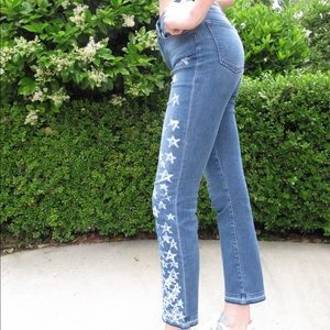 🌼Hand painted Frame star jeans❣️